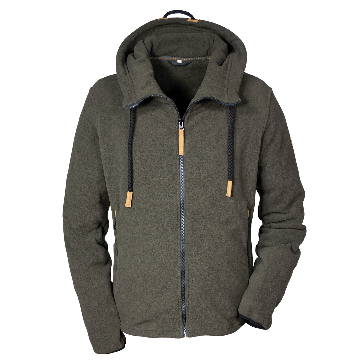 Herren Fleece Hoody mit Reißverschluss