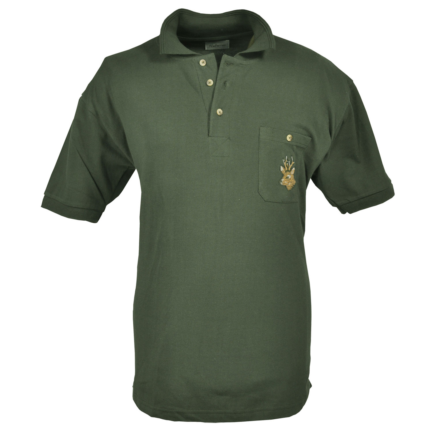 Herren Poloshirt Stickerei Rehbock