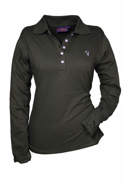 Damen Polo-Shirt Langarm