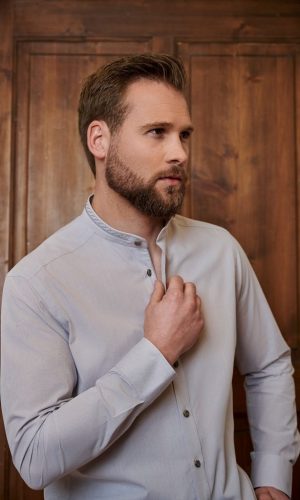 Herrenhemd weiß / langarm